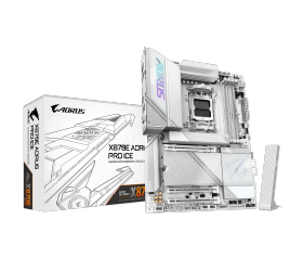 לוח אם GIGABYTE X870E AORUS PRO ICE ATX DDR5 WIFI7 AM5 2.5GBE LAN
