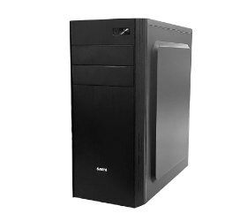 מארז שחור כולל ספק כוח SAMA CA-505 ATX Mid Tower Psu 500W USB3