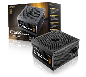 ספק כוח Antec CSK 650DC 650W ATX Non-Modular PSU 80 plus Bronze