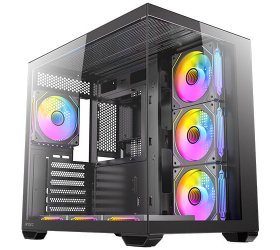 מארז Antec CX Mirror Black Mini-Tower Gaming Case 7X120mm ARGB