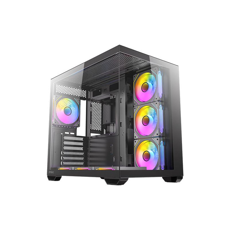 מארז Antec CX Mirror Black Mini-Tower Gaming Case 7X120mm ARGB