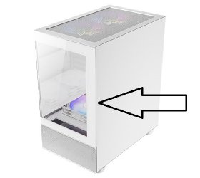 פנל קידמי למארז לבן ANTEC CX200M