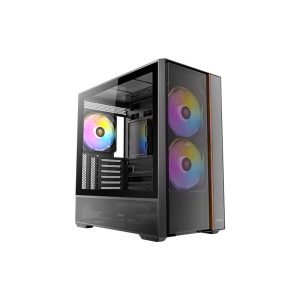 מארז Antec Flux Rear Mid Tower 3X140mm ARGB 2X120MM Fan TypeC 3.2