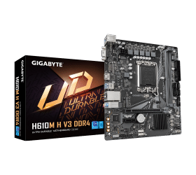 לוח לאינטל דור 12-14 Gigabyte H610M H DDR4 V3 REV1.0 VGA HDMI