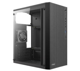 מארז Antec ST10M TG Mini Tower Micro-Atx Black Glass Side Panel