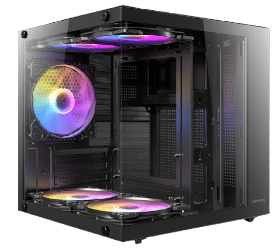 מארז Antec VCX10M ARGB Mini Tower Micro-Atx 5XARGB 120mm Fan