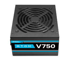 ספק כוח ANTEC ATOM V750 Active PFC 120MM silent fan non-modular