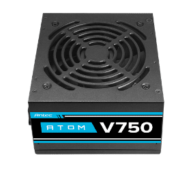 ספק כוח ANTEC ATOM V750 Active PFC 120MM silent fan non-modular