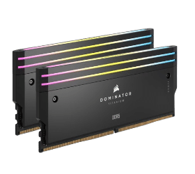 זכרון לנייח Corsair Dominator RGB 32GB 2X16 DDR5 6400MHz C32