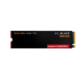 דיסק פנימי WD Black SN8100 1TB NVMe PCIe 5.0 M2 2280