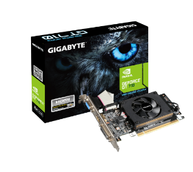 כרטיס מסך Gigabyte GT 710 2GB 2.0 VGA DVI HDMI Low Profile