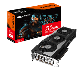 כרטיס מסך Gigabyte RADEON RX 7600 Gaming OC 8GB rev 1.1