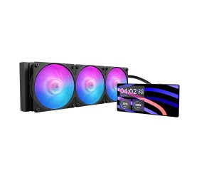 ק. נוזלי Cooler Master Core LCD 6 Inch 360 Black ARGB Intel AMD